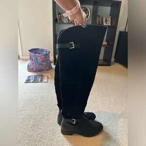 Black over the knee boots, size 11